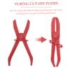 Cabilock 6-Piece Plastic Hose Clamp Pliers Set, One-Handed, Red view 4