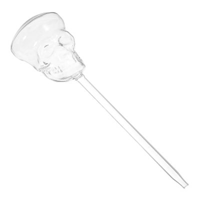 ifundom Skull Self-Watering Device, Borosilicate Glass, Silver