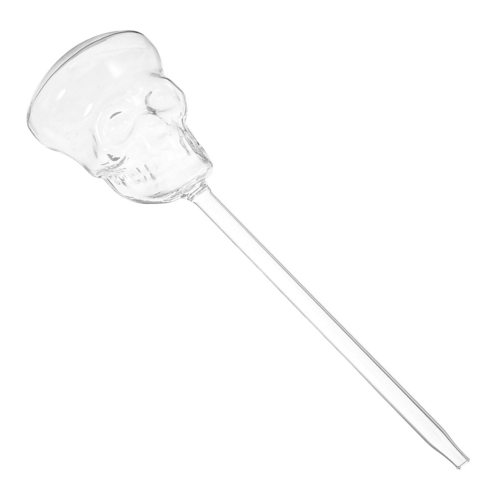ifundom Skull Self-Watering Device, Borosilicate Glass, Silver