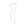 ifundom Skull Self-Watering Device, Borosilicate Glass, Silver view 2