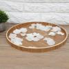 Fafeicy Round Wooden Serving Bowl, 33 cm view 4