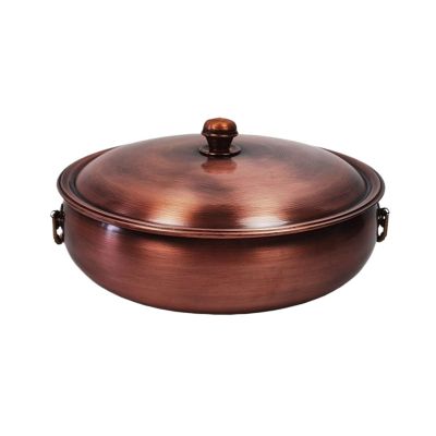 32 cm Chinese Copper Charcoal Hot Pot with Chimney