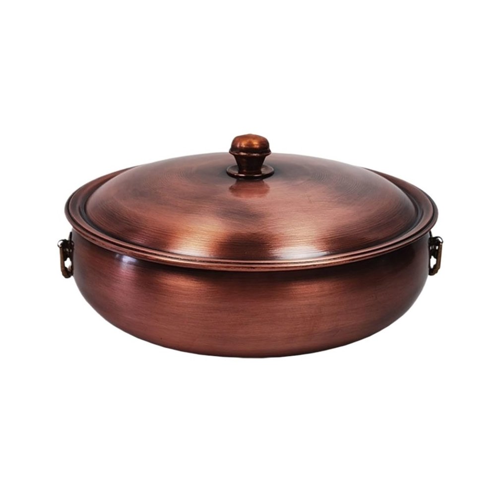 32 cm Chinese Copper Charcoal Hot Pot with Chimney