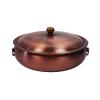 32 cm Chinese Copper Charcoal Hot Pot with Chimney view 1