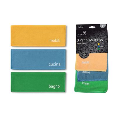 LifeChic Multi-Purpose Microfiber Cleaning Cloths, 30 x 30 cm (3-Pack)