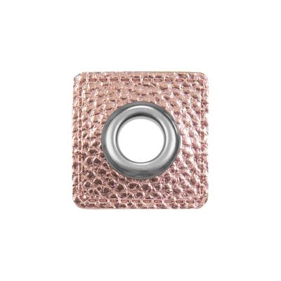 Square Patches 2-Pack Faux Leather for Sewing (Rose Gold)