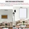 Electrical Panel Cover, Vertical Wall Decor for Concealing Breaker and Meter Boxes, White, 35 x view 2