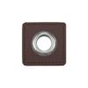 Square Patches 2-Pack Faux Leather for Sewing (Dark Brown) view 1