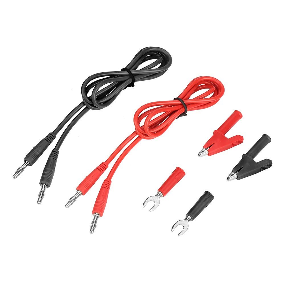 Test Lead Kit, Banana Plug to 6-in-1 6 mm Insert Plate, Alligator Clamp/Holder, Probe Cable, P1041B