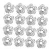 OUNONA 100 Decorative Loose Beads Flower-Shaped Caps view 1