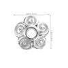 OUNONA 100 Decorative Loose Beads Flower-Shaped Caps view 2