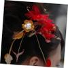 OUNONA 100 Decorative Loose Beads Flower-Shaped Caps view 4