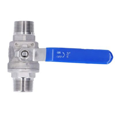 Stainless Steel 3/4-Inch NPT Ball Valve with Heavy-Duty Handle for Water, Oil and Gas