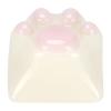 Mtlavish Resin Keycap with Cat Claw Design for Cherry MX and Outemu Mechanical Keyboards, White and Pink, Matte view 1