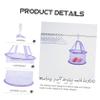 HOOTNEE Portable Violet Fabric Drying Basket for Makeup Sponges and Socks view 3
