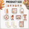 AHANDMAKER 16-Piece Fall Pumpkin Tiered Tray Decor Set view 2
