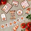 AHANDMAKER 16-Piece Fall Pumpkin Tiered Tray Decor Set view 3