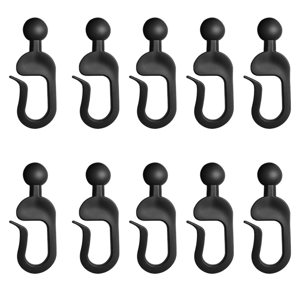 Adjustable Curtain Hooks, 10 Pack