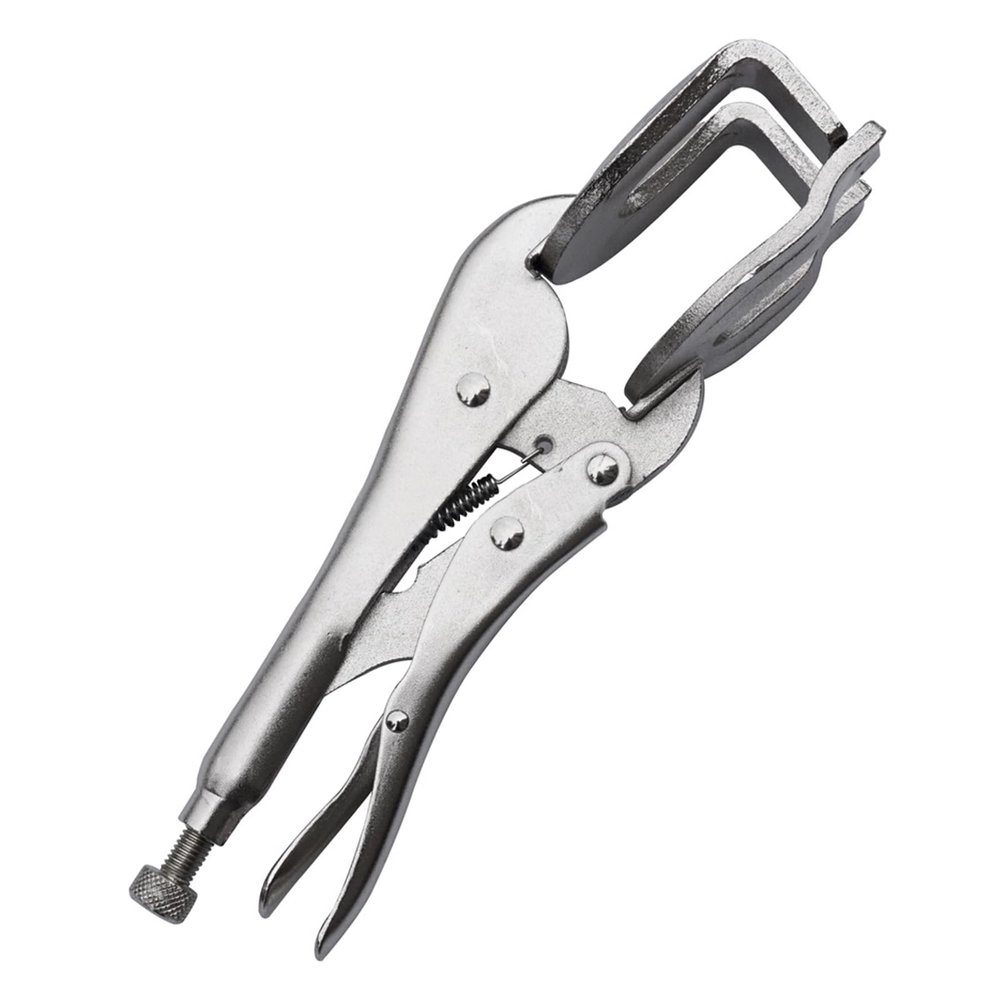 9-Inch C-Clamp Locking Pliers with Swivel Pads for Woodworking and Welding