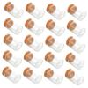 MAGICLULU 20-Pack Clear Glass Test Tubes with Wooden Cork Stoppers view 1