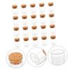 MAGICLULU 20-Pack Clear Glass Test Tubes with Wooden Cork Stoppers view 4