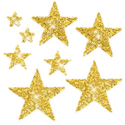 YQQYG 8-Piece Star Iron-On Patches