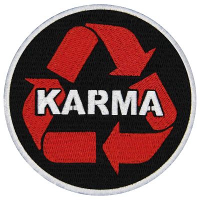 EmbTao Karma Embroidered Iron-On Patch