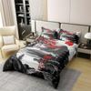 Japanese-Style Cotton Duvet Cover Set, Cherry Blossom & Mount Fuji, 200 x 200 cm view 2