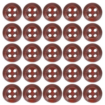PATIKIL Wooden Buttons 4/9 Inch (11.5mm) - 80 Pack