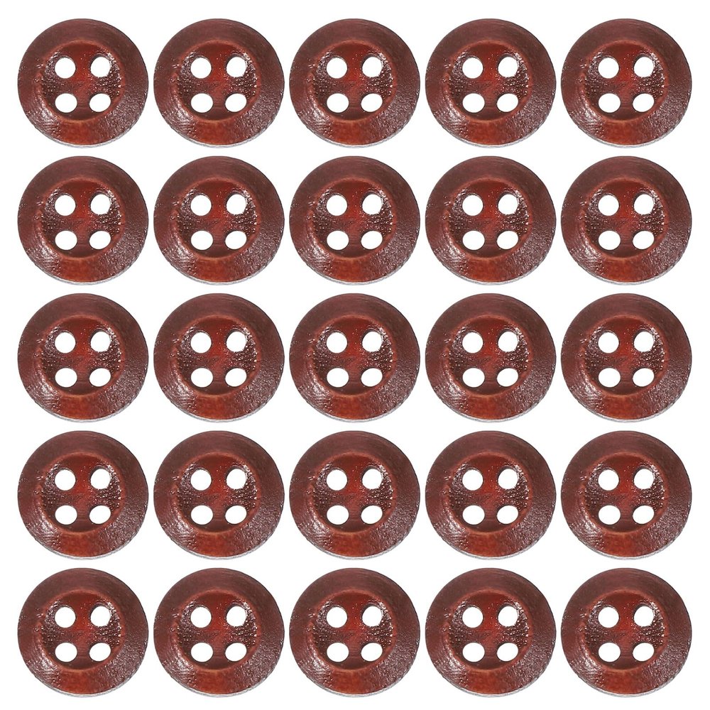 PATIKIL Wooden Buttons 4/9 Inch (11.5mm) - 80 Pack