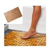 XIUsheUA Bamboo Bath Mat, Foldable Non-Slip Shower Floor Mat view 2