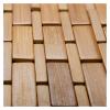 XIUsheUA Bamboo Bath Mat, Foldable Non-Slip Shower Floor Mat view 3