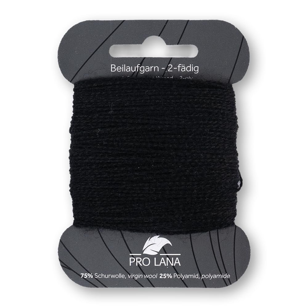 Frida's Wool House Pro Lana Reinforcement Yarn 20 Colors (2066 | Black)
