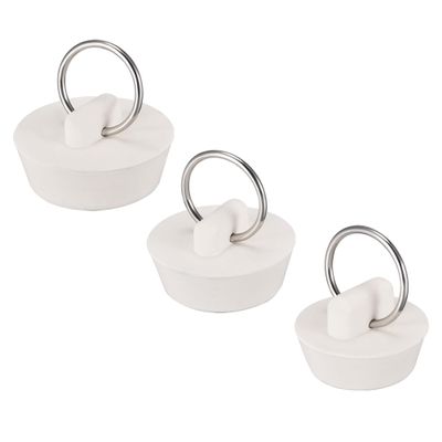 QUARKZMAN Drain Stopper Set, 3 Sizes with Hanging Ring