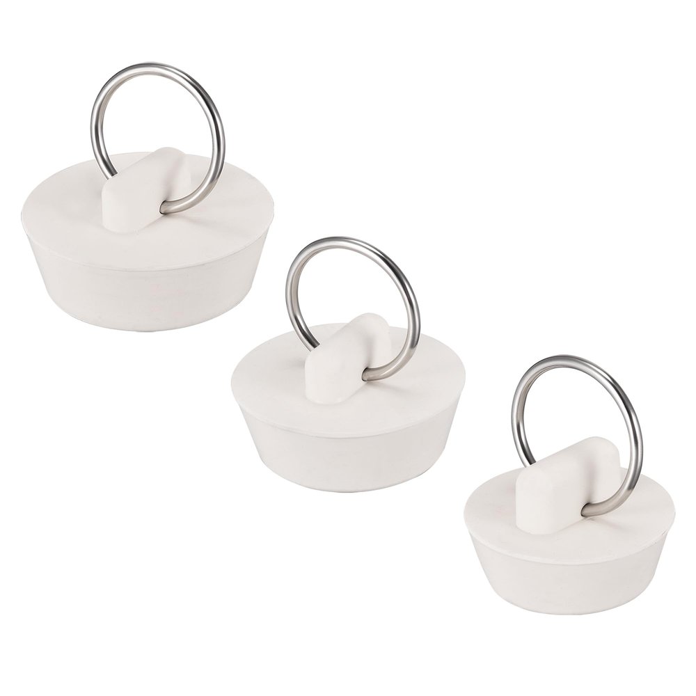 QUARKZMAN Drain Stopper Set, 3 Sizes with Hanging Ring