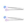 2pcs Silicone Steel Small Tongs Cat Paw Shape view 1