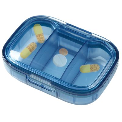 3x Daily Pill Organizer - Compact Travel Pill Box