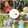 Bubble Wand Set for Flower-Shaped Bubbles, 17-Piece Outdoor Play for Birthday, Picnic, Party, School, Girls, Carnival, Wedding view 4