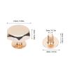 30 Sets Mini Zinc Alloy Flat-Head Purse Bottom Rivets and Screws (Gold) view 2