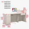 ZXCASDF Modern Multifunctional Reception Counter for Offices, Right-8, 100 cm / 39.4 in view 2