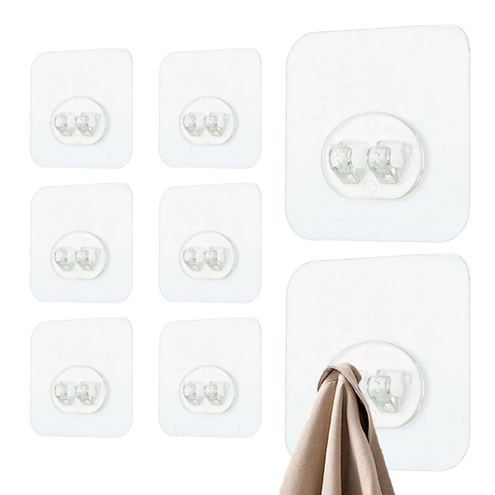 Transparent Sticky Wall Hooks