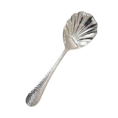 Elegant Shell Soup Spoon Stainless Steel