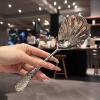 Elegant Shell Soup Spoon Stainless Steel view 3