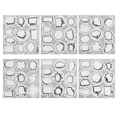 120 Name Tag Stickers in Various Shapes