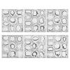 120 Name Tag Stickers in Various Shapes view 1