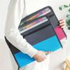 WANGHAI-666 13-Compartment Waterproof Double-Zip Document Folder, A4, Pink view 4