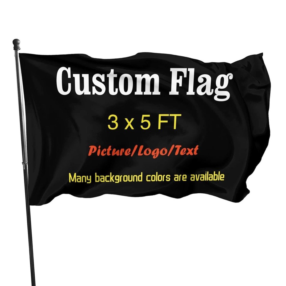 HWFOI Personalized Flag, Design Your Own, 2 x 3 ft