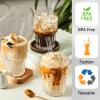 Morocket 6-Pack Bubble Tea Straws - 14mm Wide, 21.5cm Boba Straws with Cleaning Brush view 3