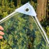 Transparent, Heavy-Duty Waterproof Tarp with Grommets, 6 x 1.2 m view 1