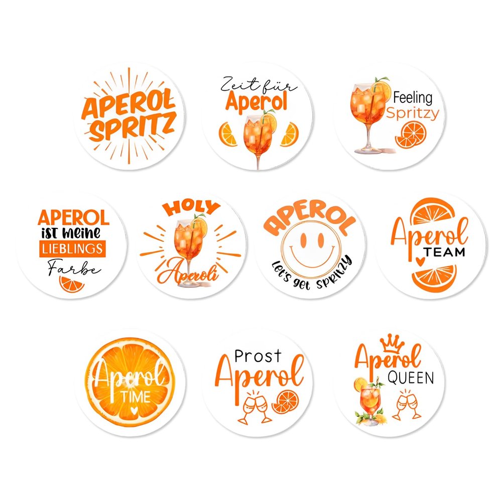 Yunova Aperol Coaster Set of 10